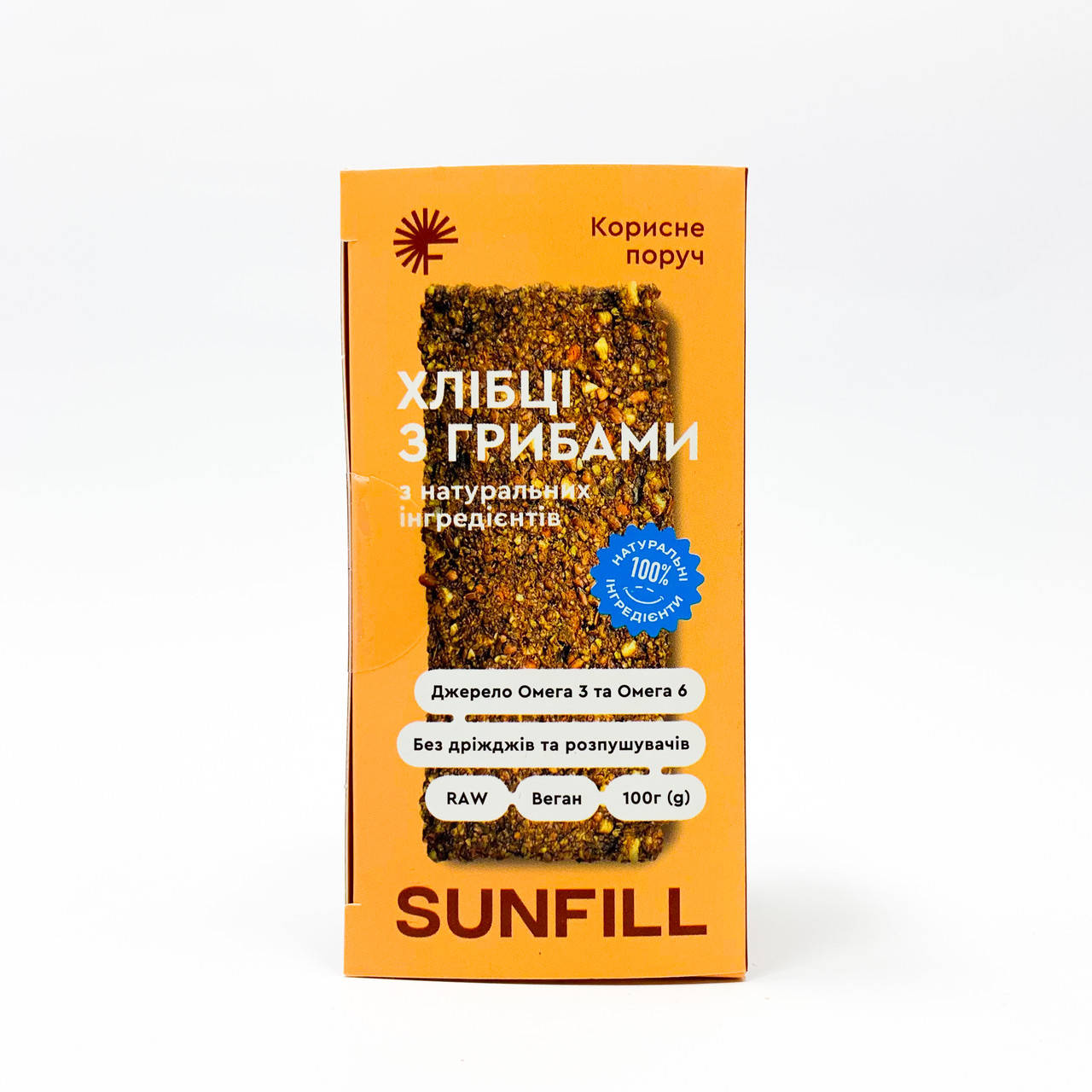 

Хлебцы SUNFILL с грибами, 100 г