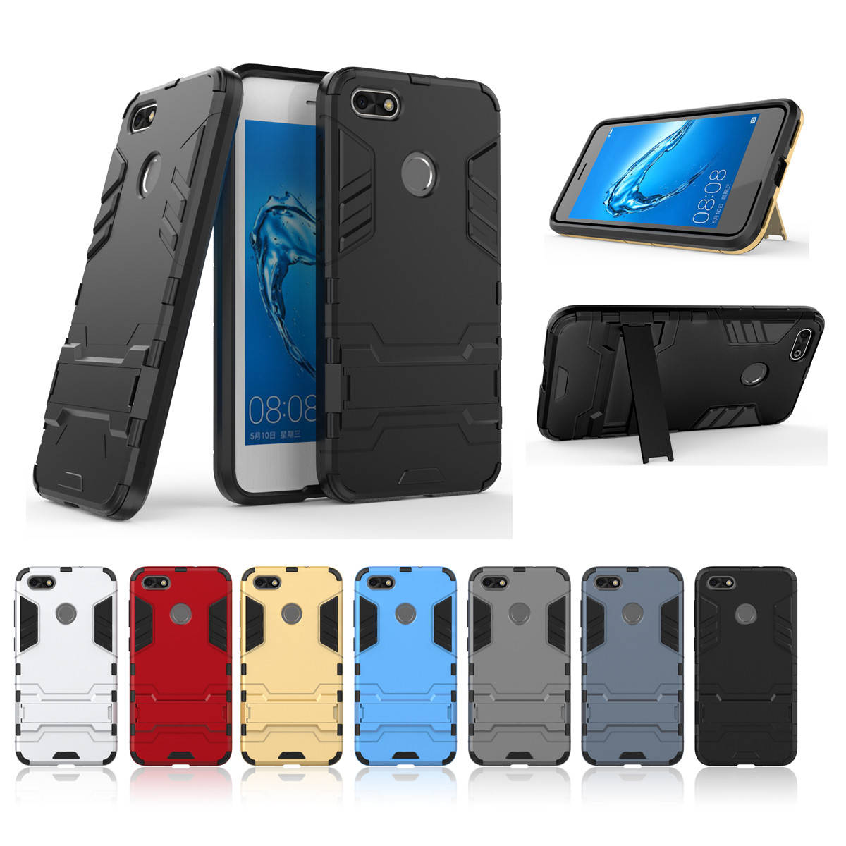 

PC + TPU чехол Metal armor для Huawei Nova Lite 2017 (6 цветов) красный