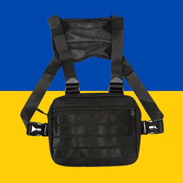 

Сумка разгрузочная тактическая нагрудная, Черный