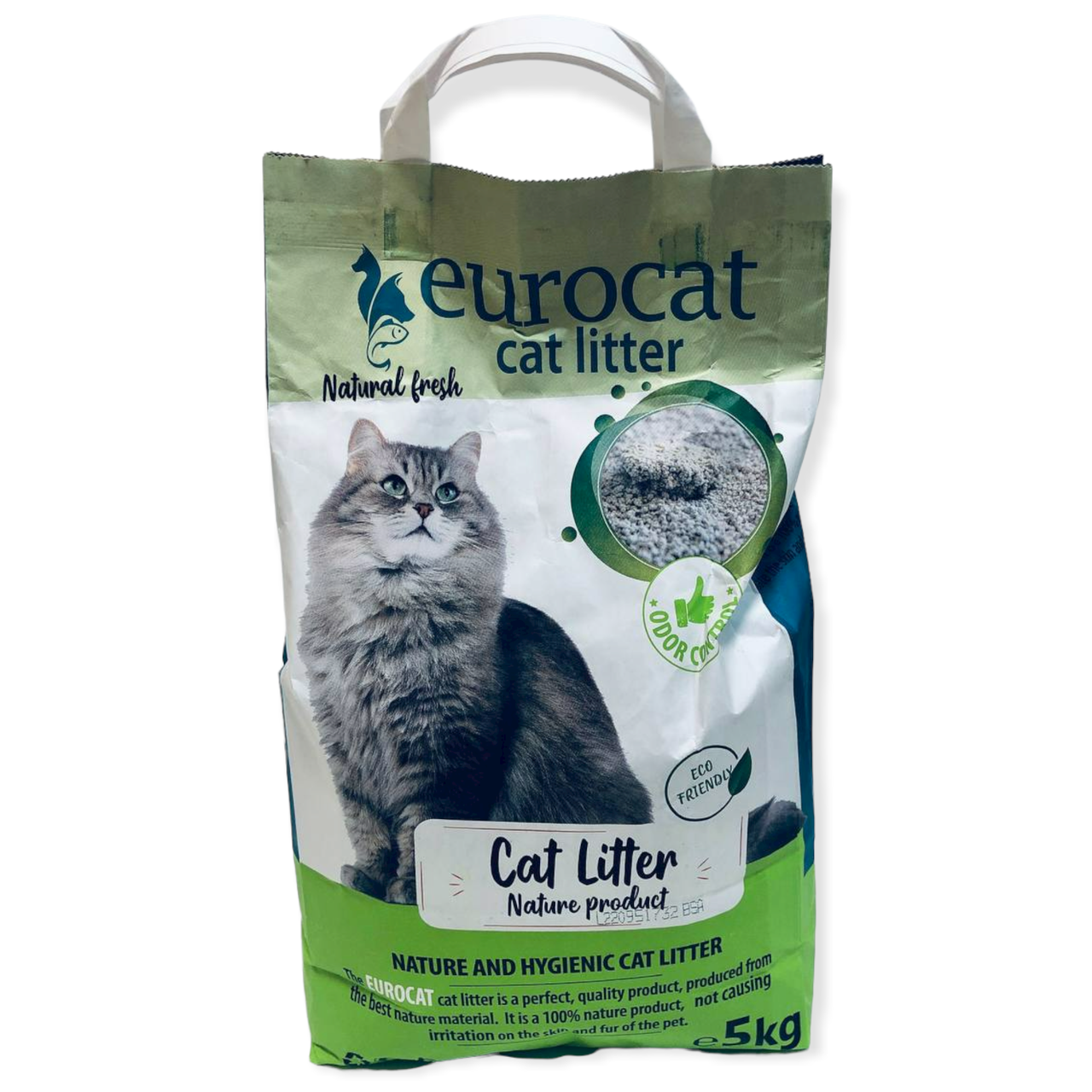 

Eurocat Комкующийся бентонитовый наполнитель для кошачьего туалета