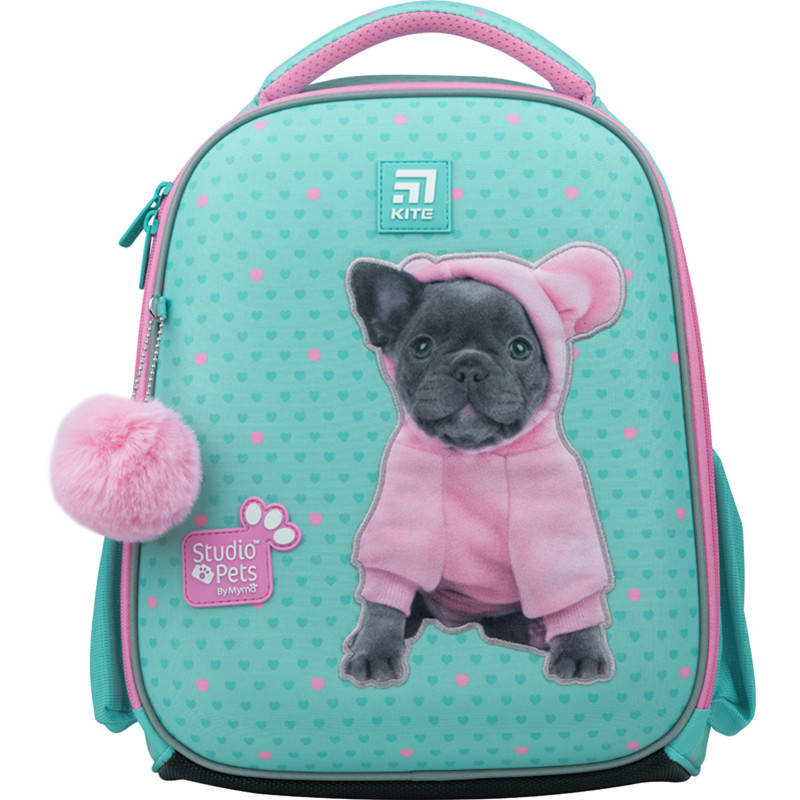 

Рюкзак школьный каркасный Kite Education Studio Pets SP22-555S-2, Бирюзовый
