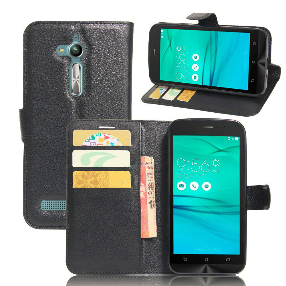 

Чехол IETP для ASUS ZenFone Go ZB500KL / X00AD книжка кожа PU черный