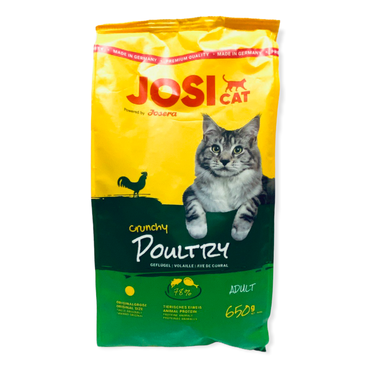 

Сухой корм для котов и кошек JosiCat Crunchy Poultry Птица 650 г