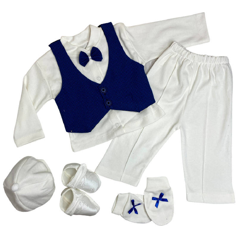 

Костюм для крещения мальчика, (0 - 3 мес.), арт 228, 6 предметов