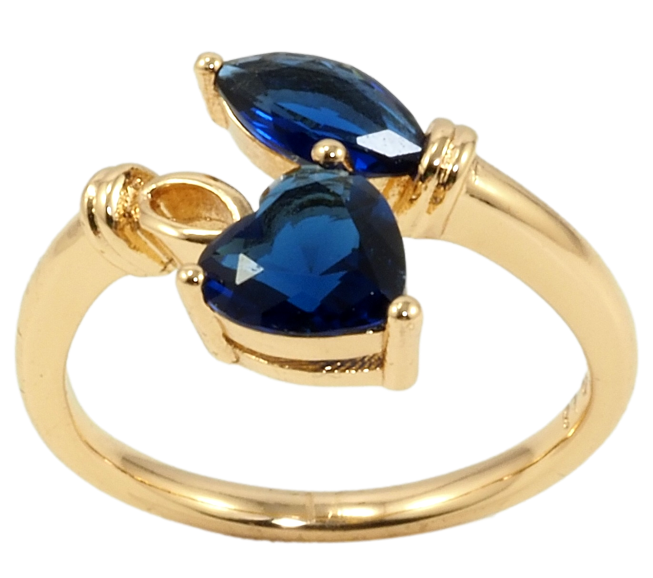 

Кольцо Xuping Позолота 18K "Синие фианиты" р.16,17,17.5