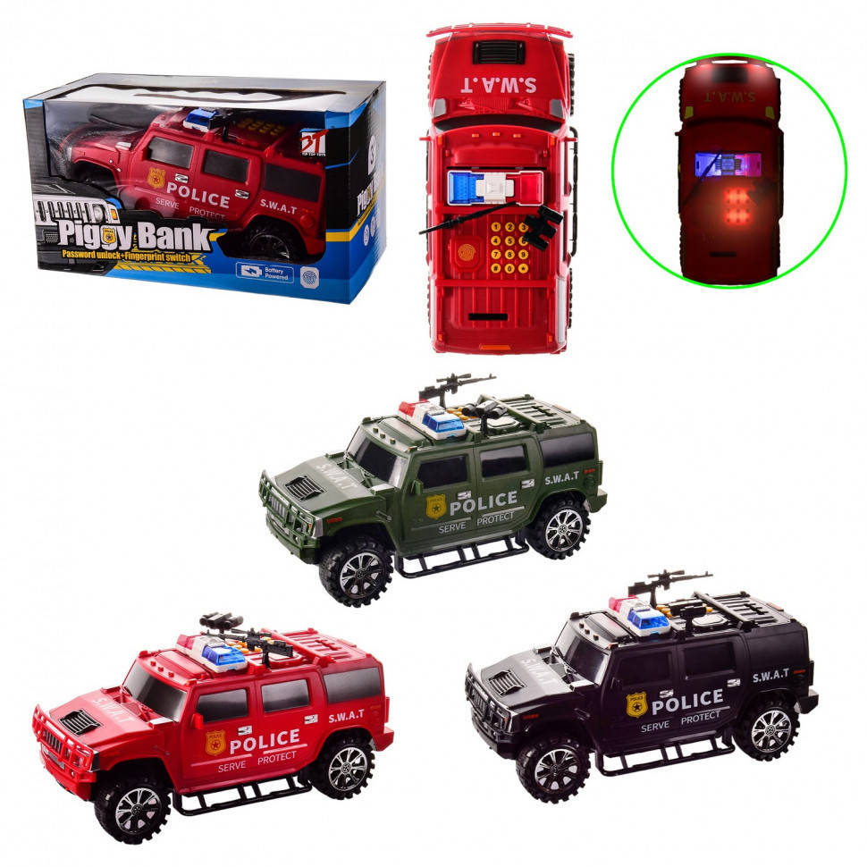

Сейф детский "Машина полиции Hummer Piggy bank" 143 в ассортименте