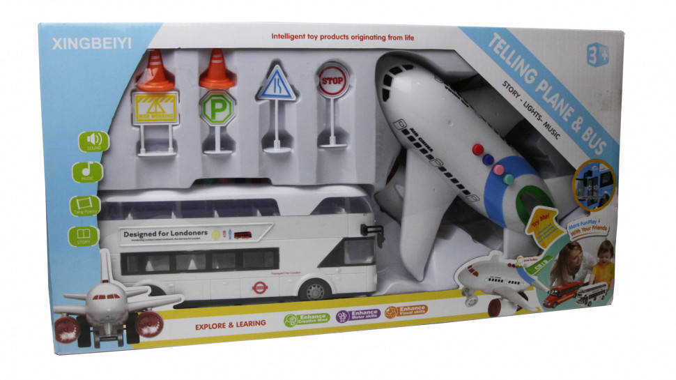 

Игровой набор Аэропорт X666-05 с самолетом и автобусом