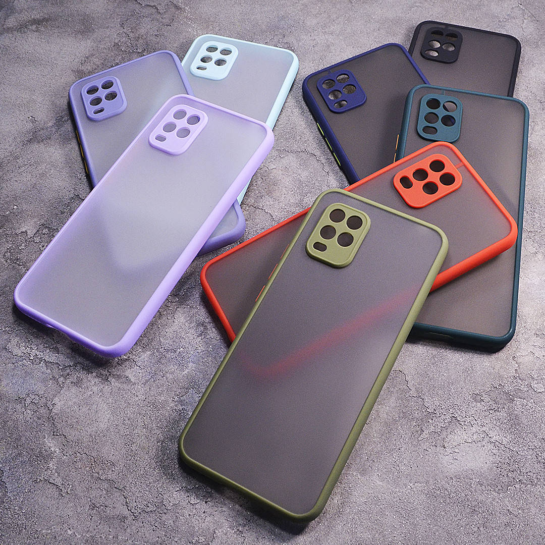 

Пластиковый чехол с цветными боками и защитой на камеру Xiaomi Mi 10 Lite 5G