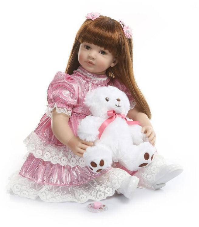 

Силиконовая Коллекционная Кукла Реборн Reborn Девочка Эра ( Виниловая Кукла ) Высота 60 см