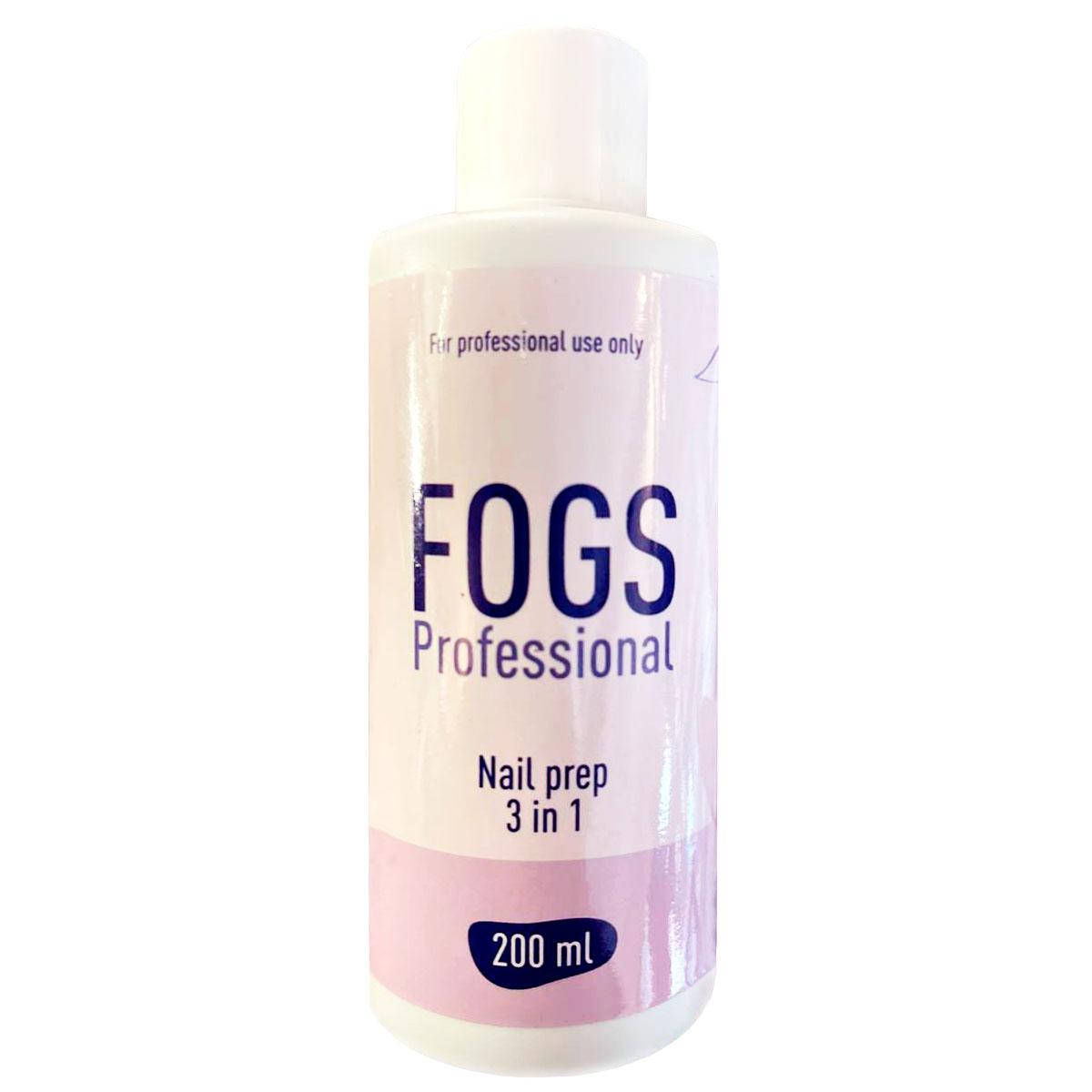 

Дезинфектор и обезжириватель для ногтей Fogs Professional Nail prep 3in1, 200 мл