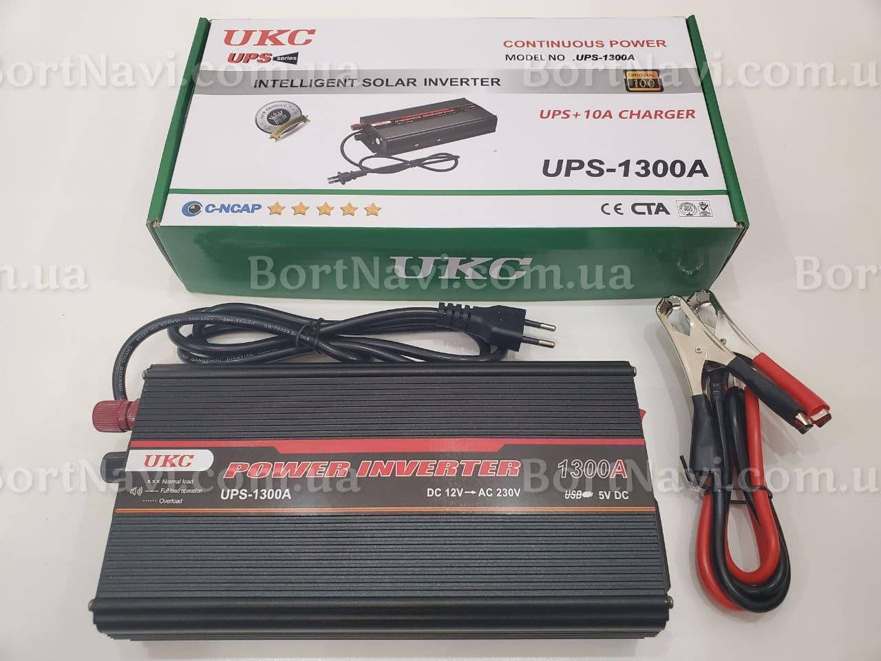 

Преобразователь авто инвертор Ukc 12V-230V UPS-1300A + charger