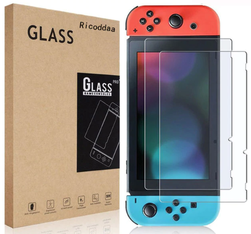 

Закаленное защитное стекло Ricoddaa для Nintendo Switch / Есть чехлы