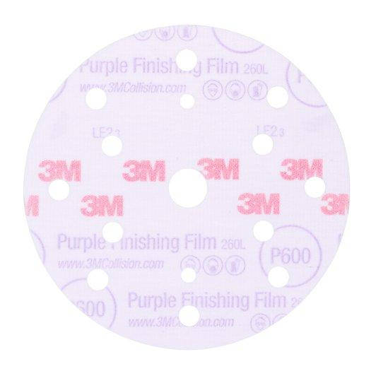 

Круг абразивный сверхтонкий 3M Hookit™ Purple 260L, Ø150 мм P600