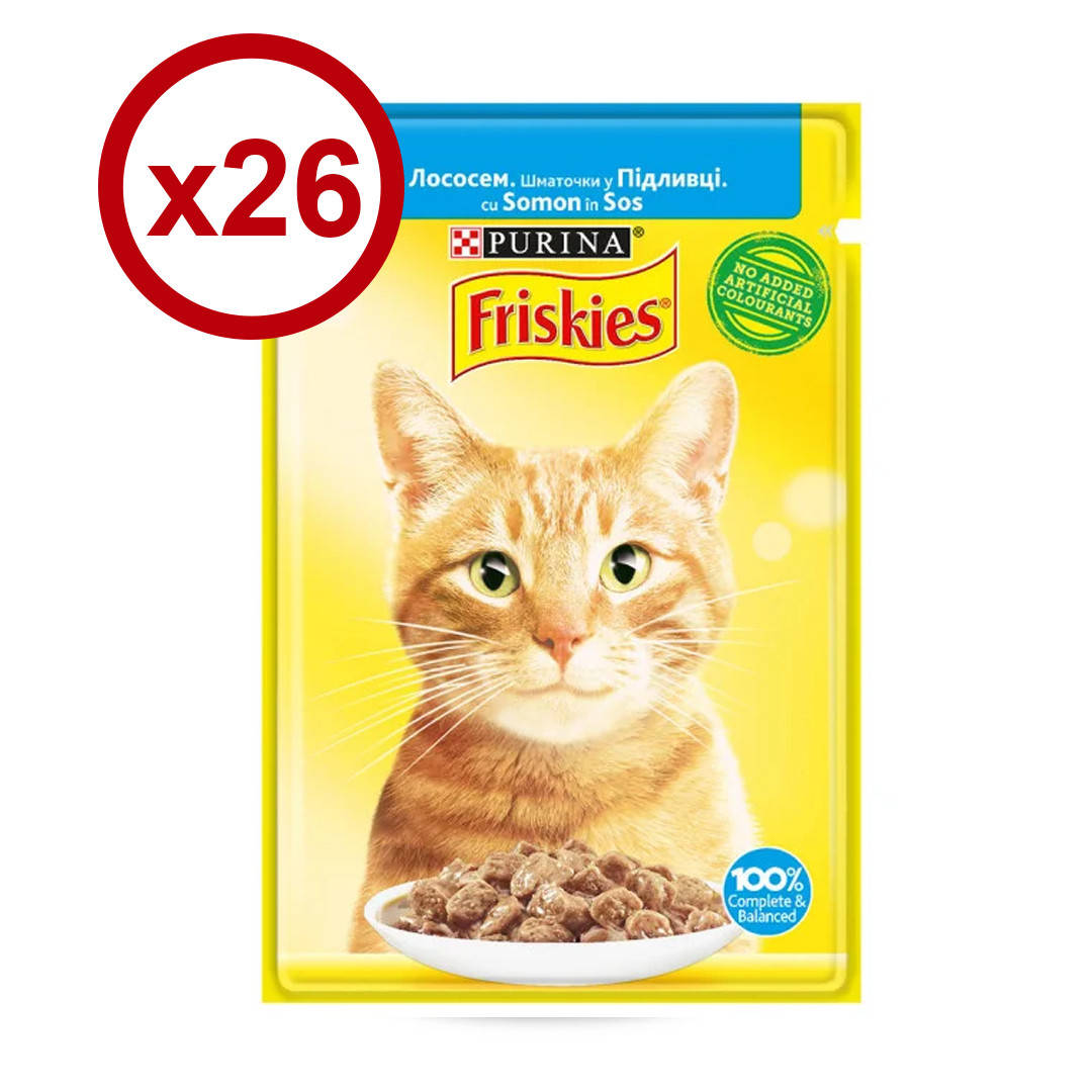 

Friskies паучи для кошек 85г*26шт лосось