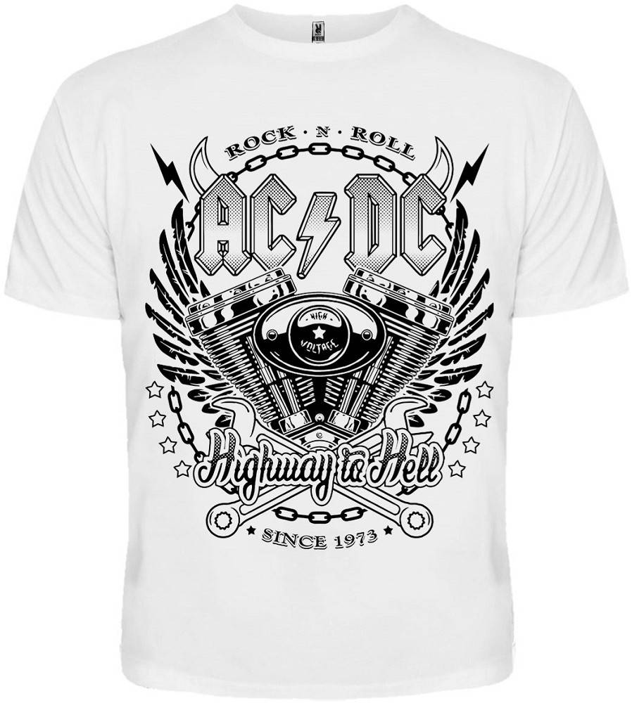 

Футболка AC/DC - Since 1973 (белая) (Rw)