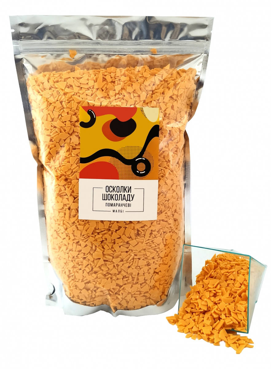

Осколки шоколада Оранжевые 1 кг, Оранжевый
