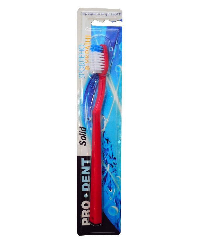 

Зубная щетка средней жесткости Prodent Solid, Продент