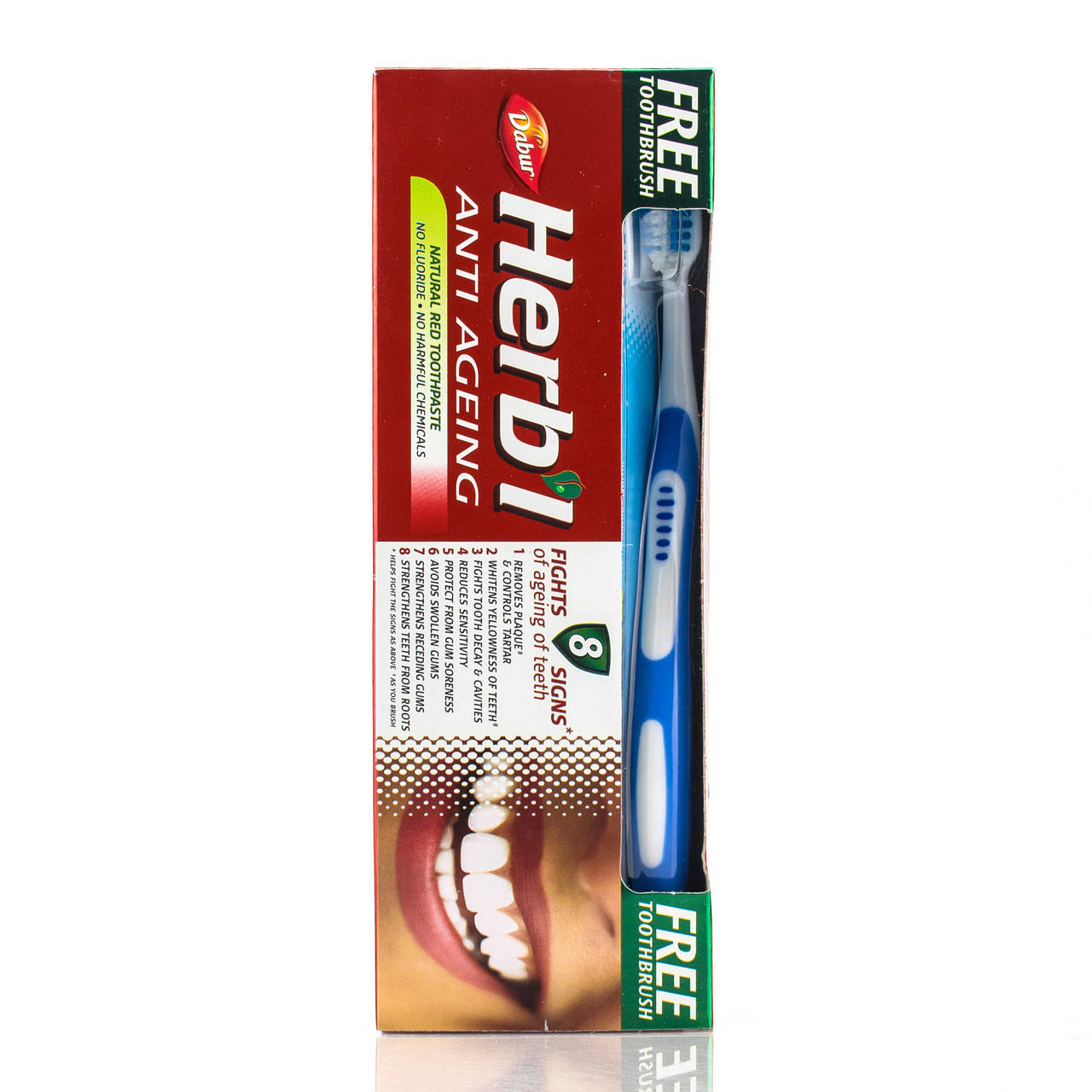 

Зубная паста Хербал антивозрастная / Dabur Herb’l Anti Ageing / 150 г + зубная щетка