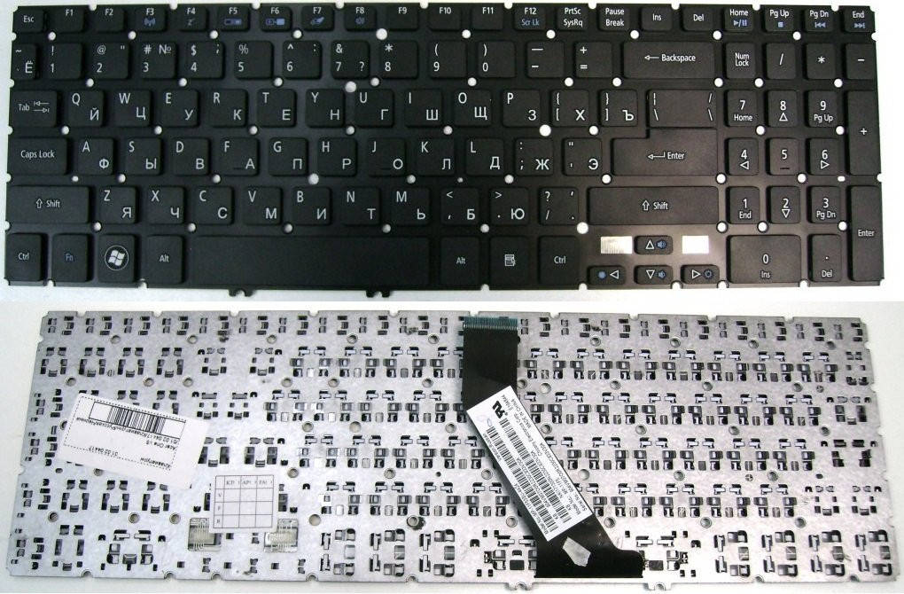 

Клавиатура ACER Aspire V5-552G V7-581P V7-581PG, Черный