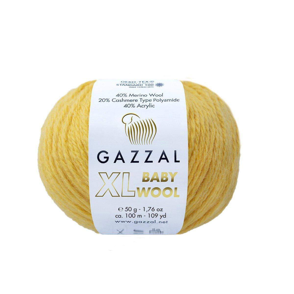 

Gazzal Baby Wool XL № 812 желтый