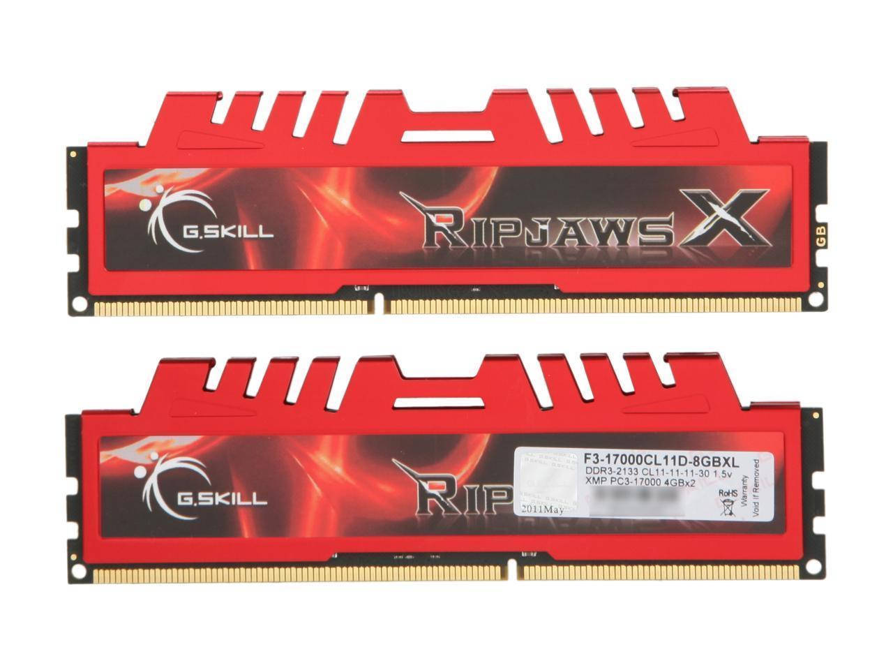 

Память G.Skill 8 GB (2х4 GB) (F3-17000CL11D-8GBXL)