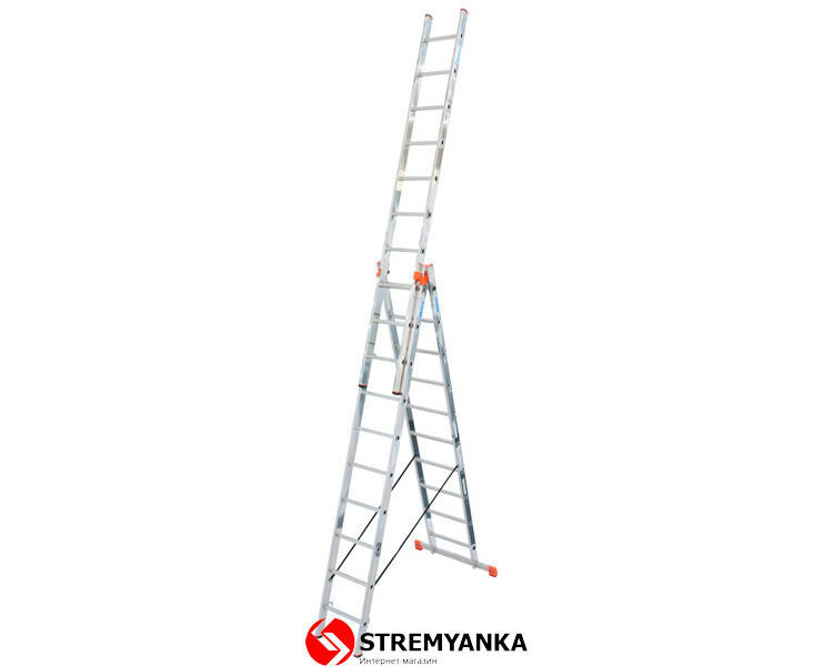 

Трехсекционная лестница KRAUSE Tribilo 3x10 ступеней 129680