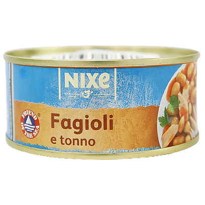 

Філе тунця Нікс з квасолею Nixe fagioli e tonno 160g 12шт/ящ (Код : 00-00011868)