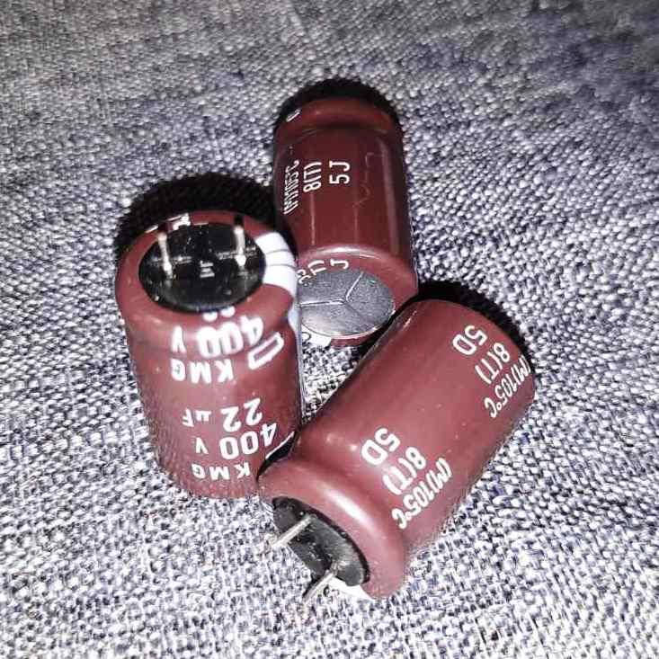 

Конденсаторы Nippon KMG 22мкФ 400В 13*21мм