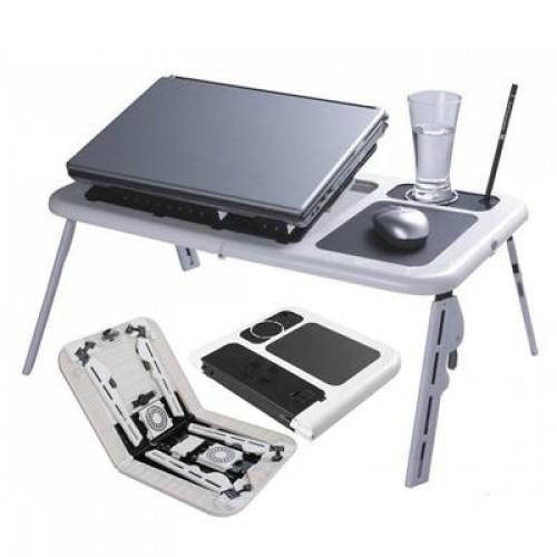

Подставка-стол для ноутбука E-TABLE Охлаждающая подставка для ноутбука, Белый