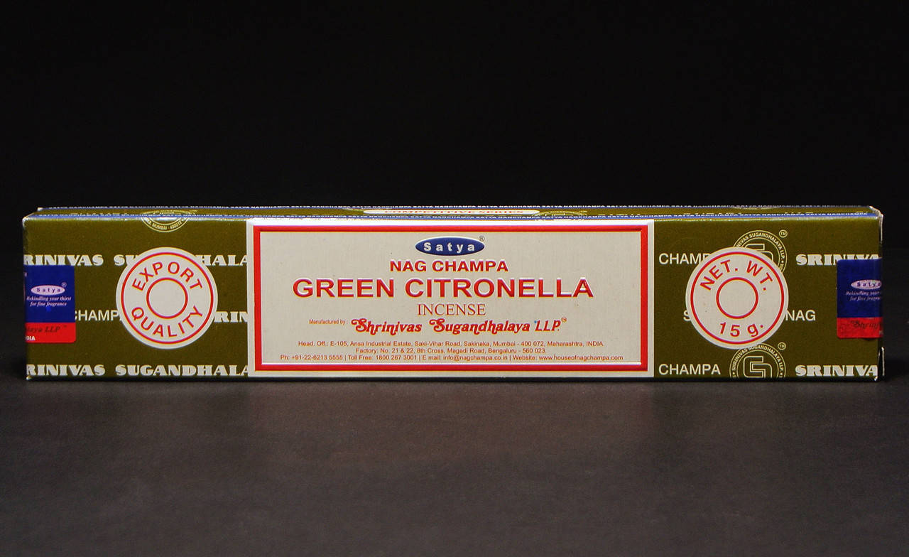 

Благовония Green Citronella (Цитронелла) от фирмы Satya (Сатья) 15 г