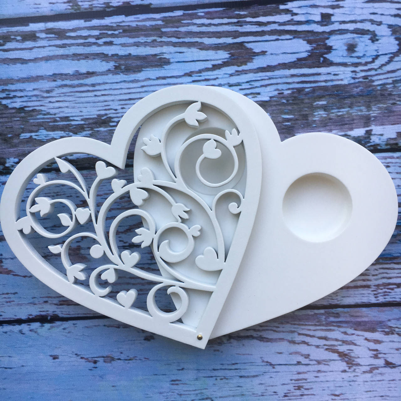 

Хит! Свадебная Шкатулочка для Обручальных Колец с винтовым узором 11,5х12х1,8 см №103, Белая, Белый