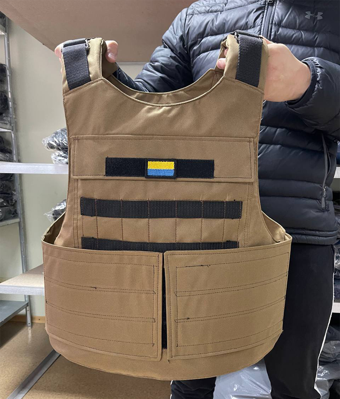 

Плитоноска без плит, разгрузочный жилет, цвет "Койот", шт. (арт. А124)