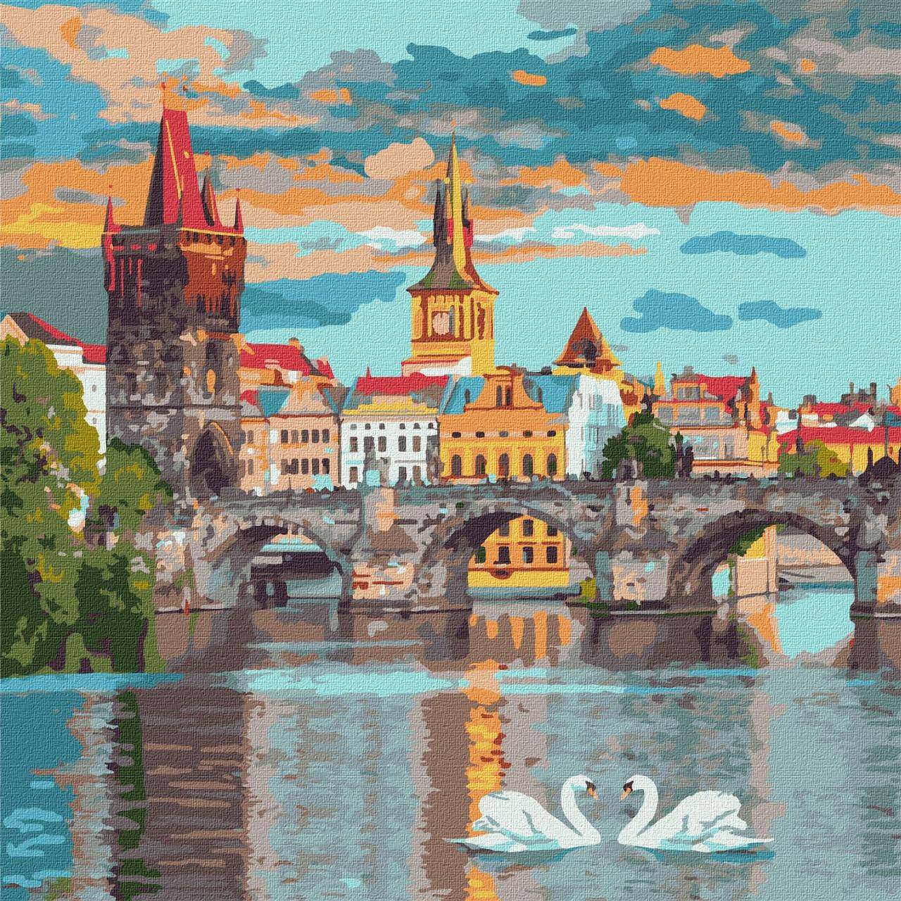 

Картина по номерам КНО3616 Вечерняя Прага, 40x40см Идейка