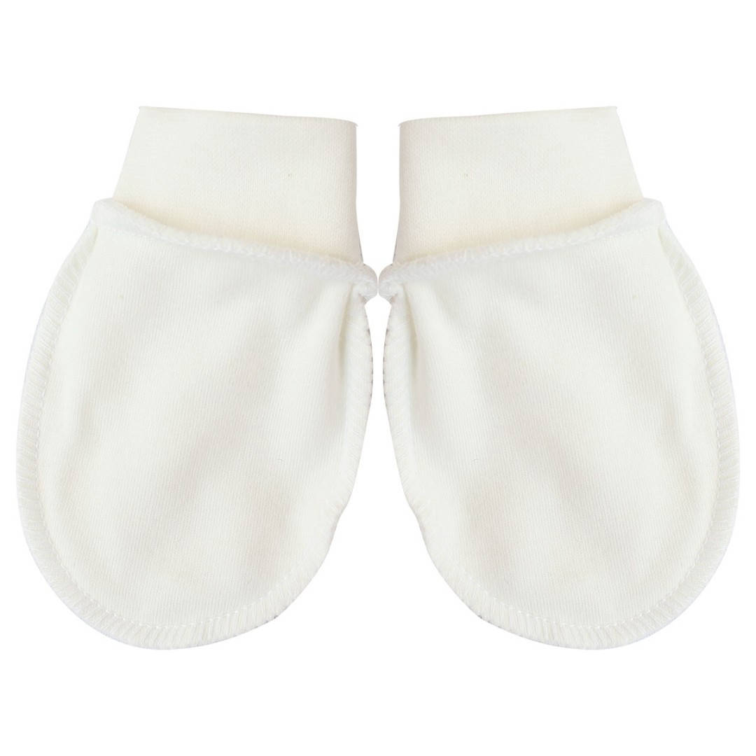 

Рукавички-царапки для новонароджених молочний