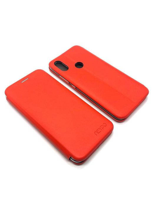 

Чехол книжка Xiaomi MI A2 красный цвет \ чехол-книга сяоми Ми А2 магнитная есть отдел для карты