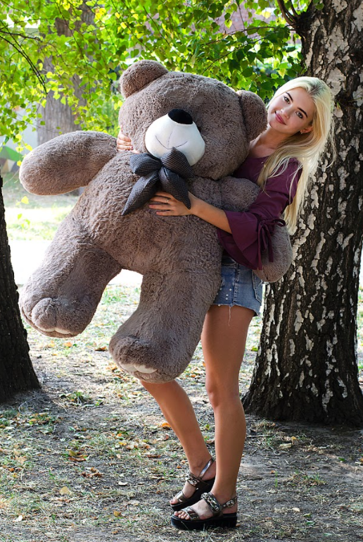 

Большие плюшевые мишки 130 см, Плюшевый мишка в подарок , капучино