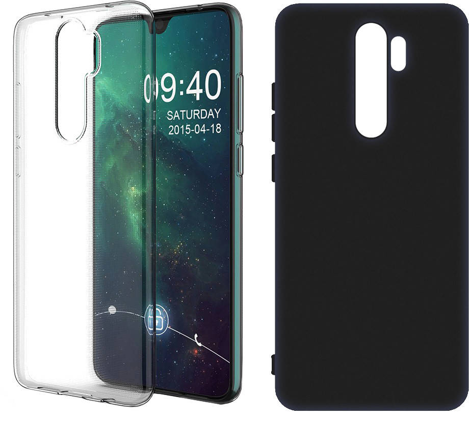 

Набор Чехлов Black Clear Xiaomi Redmi Note 8 Pro (Сяоми Ксиаоми Редми Ноут Ноте 8 Про), Черный