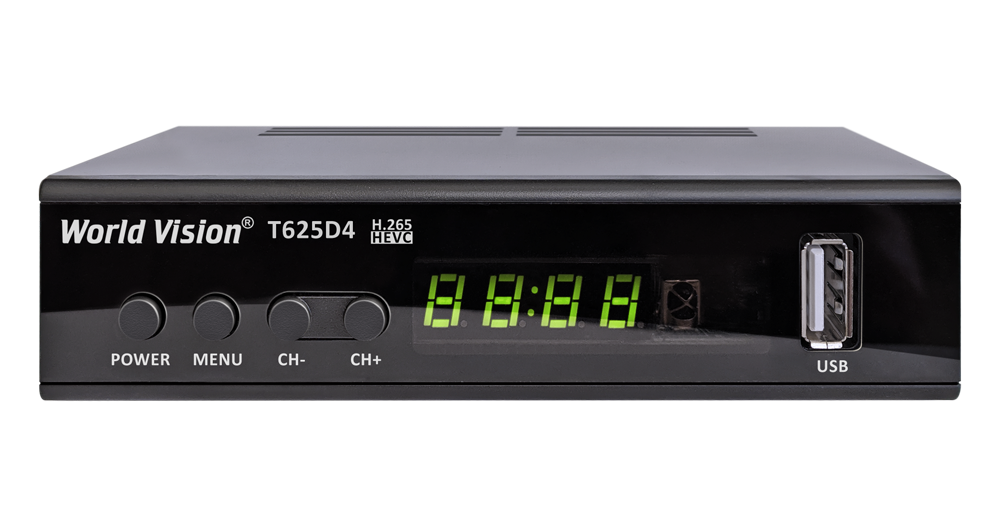 

World Vision T625D4 H/265 HEVC - Т2 Тюнер DVB-T2/C с интернет приложениями