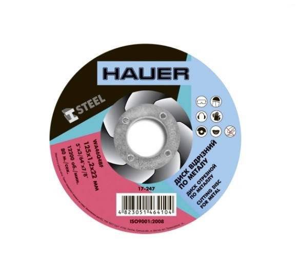 

Круг, диск отрезной по металлу 125*1,2*22 Hauer 17-247