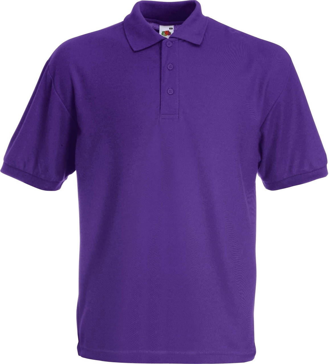 

Мужская футболка поло Fruit of the loom polo с воротником Фиолетовый, XXXL