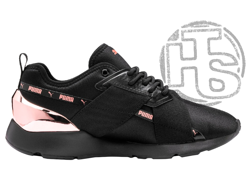 

Женские кроссовки Puma Muse X-2 Metallic Black Rose Gold 370838-01, Черный