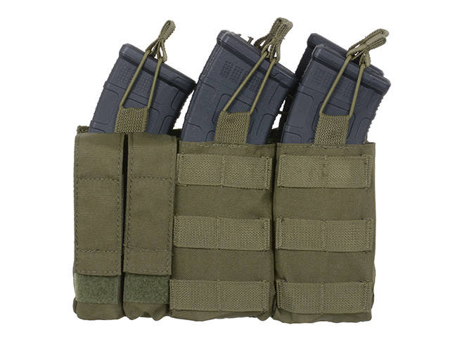 

Triple AK Mag/Pistol Pouch Panel (5 plus 2) - Olive