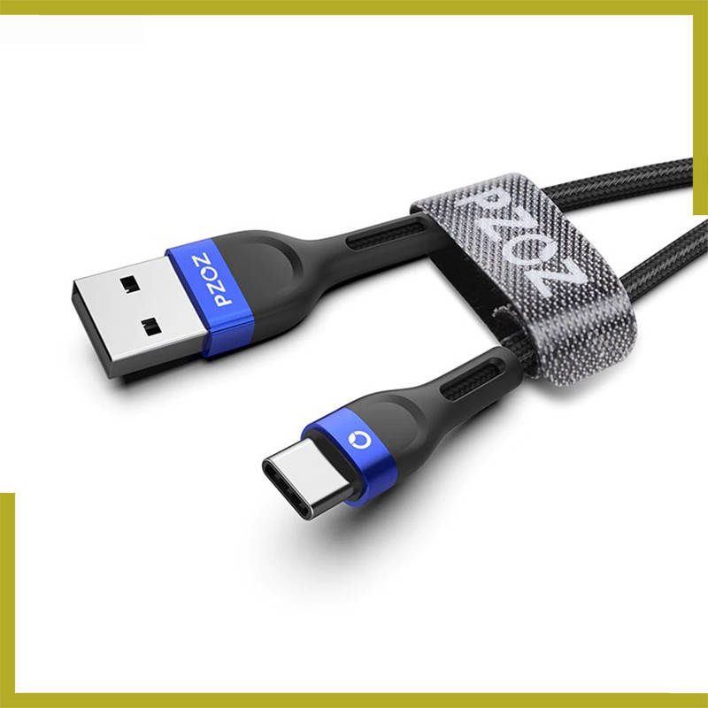 

Кабель USB Type-C PZOZ 3A 1.0 м - для быстрой зарядки, Черный