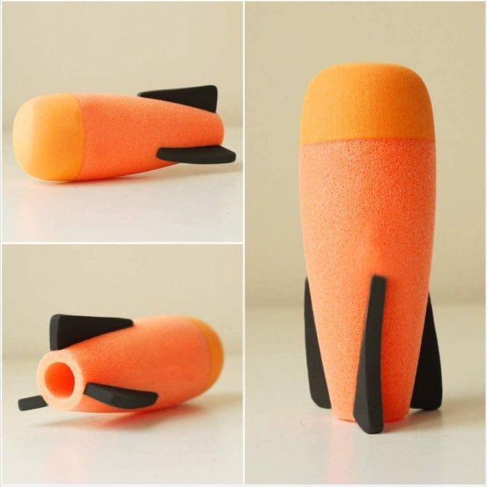 

Ракеты для Нерф missile for Nerf поштучно, Оранжевый