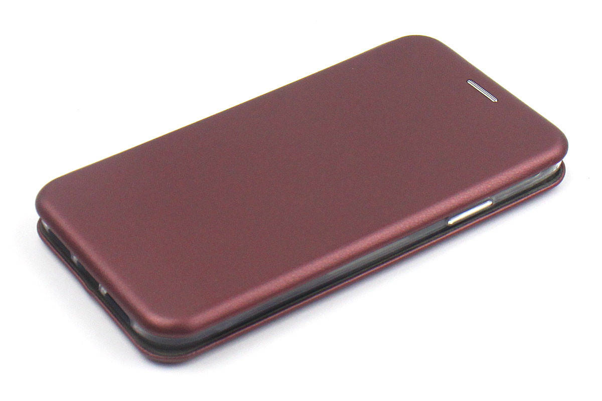 

Чехол книжка Level для iPhone 11 Экокожа Бордовый