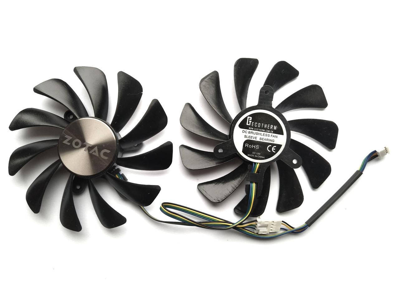 

Вентилятор кулер Zotac AMP MSI GFM10012H12SPA CFM10012H12SPA GAA8S2U 1 шт