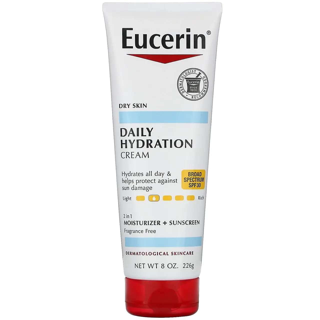 

Eucerin, ежедневный увлажняющий крем, SPF 30, без отдушек, 226 г (8 унций)