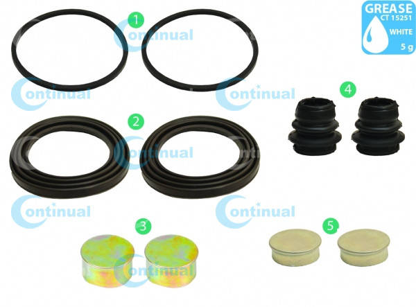 

Ремкомплект переднего суппорта VOLVO FL408-FL611 d=58mm