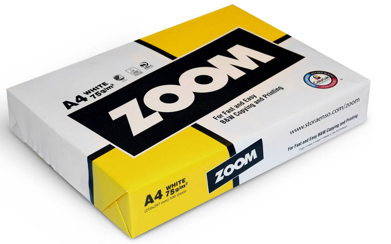 

Офисная бумага Zoom 80 г/м2 - А 4