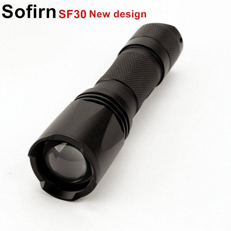 

Фонарь Sofirn SF30 Cree XM-L2, 1xLi-Ion 18650 / 3xAAA линзовый, Белый